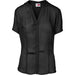 Ladies Short Sleeve Ava Blouse-L-Black-BL