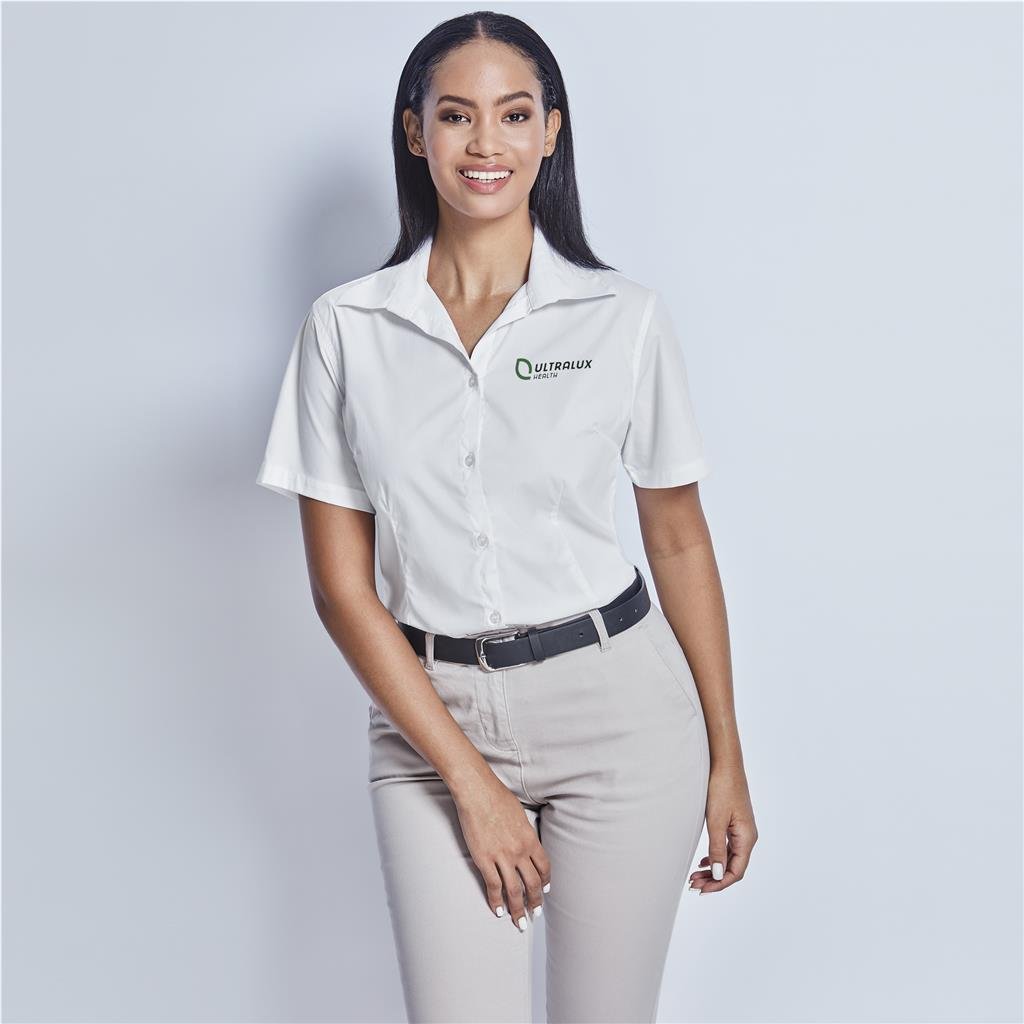 Ladies Short Sleeve Sheffield Stretch Shirt - Lounge Shirts,New Clothing 2025