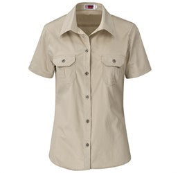 Ladies Short Sleeve Wildstone Shirt-Shirts & Tops