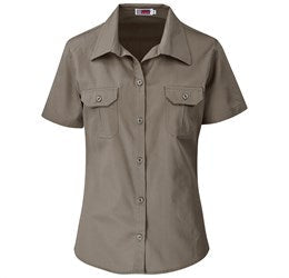 Ladies Short Sleeve Wildstone Shirt-Shirts & Tops