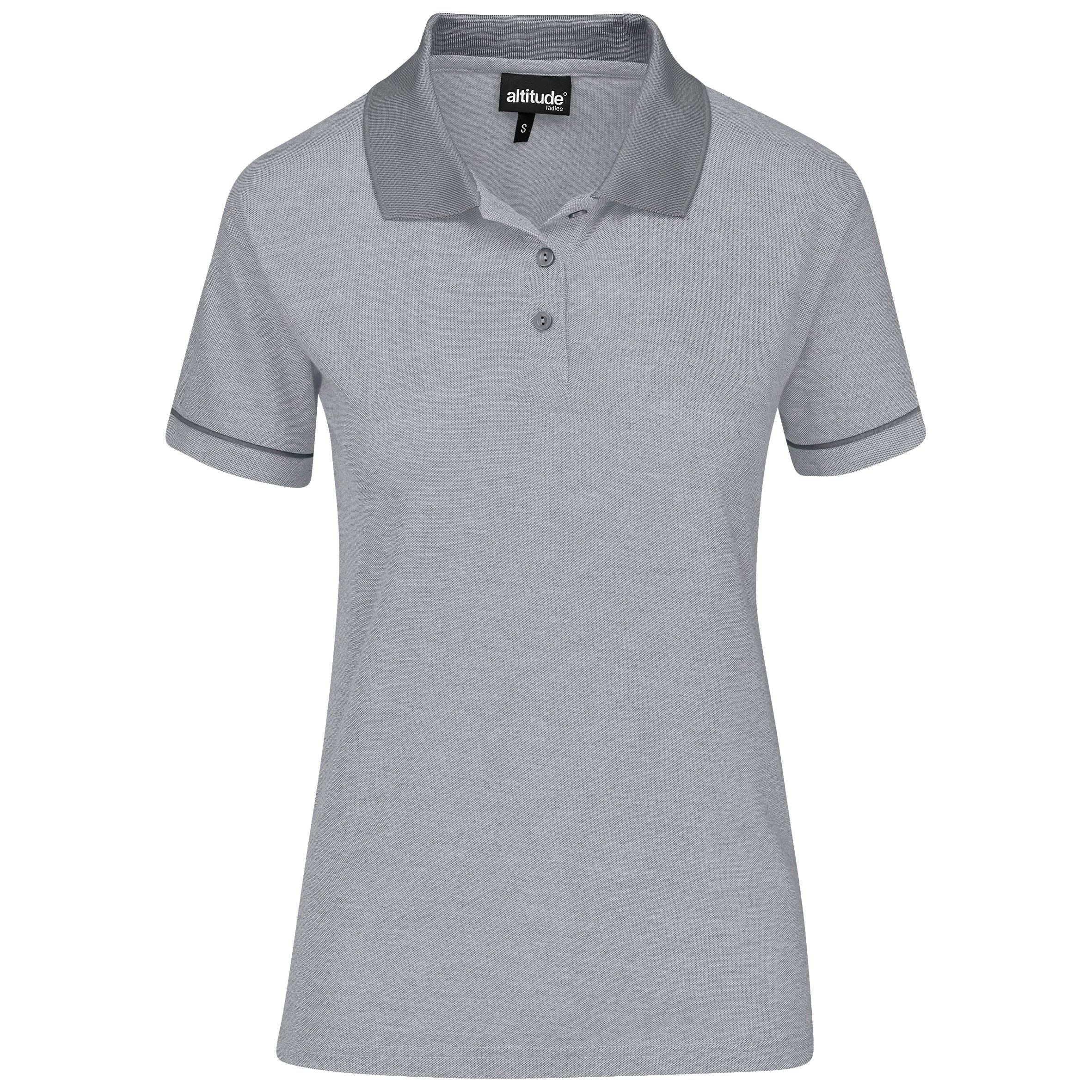Ladies Verge Golf Shirt - Blue L / Light Grey / LGY