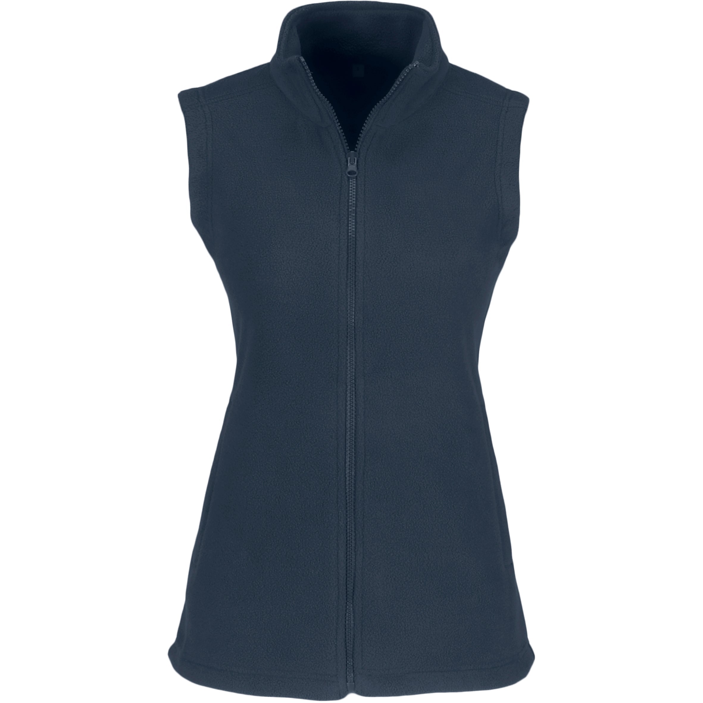 Ladies Yukon Micro Fleece Bodywarmer - Black Only-2XL-Navy-N