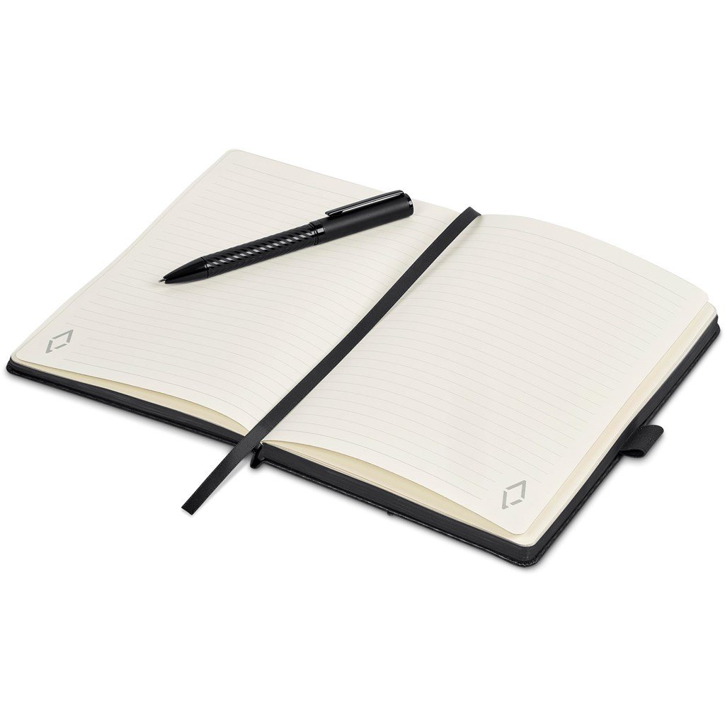 Lagarna Notebook & Pen Set BLACK - Sets,Alex Varga Premium Gift Sets,Notebook Sets