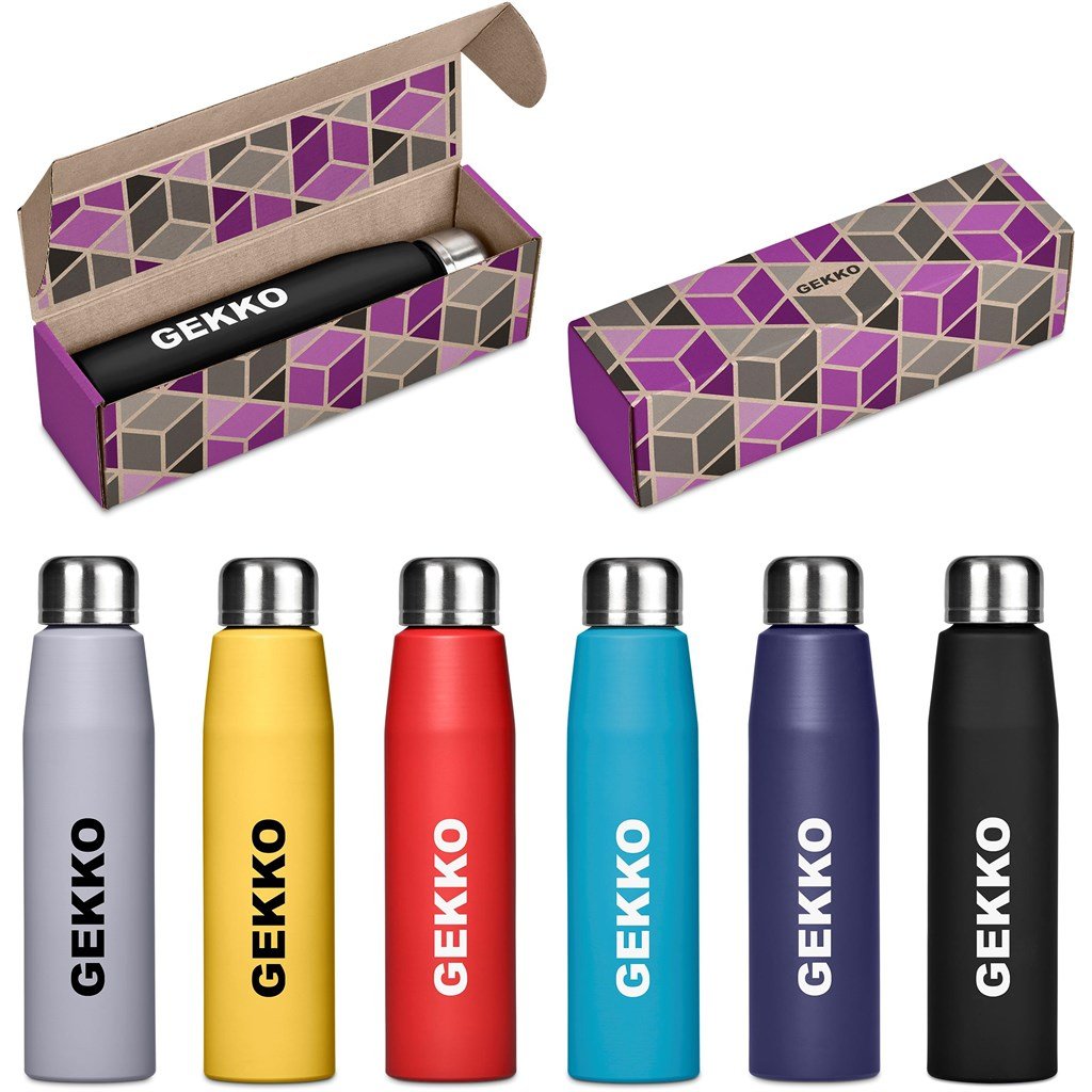 Lamda Lite Bottle in Bianca Custom Gift Box - Bottles Flasks And Tall Tumblers In Boxes,Custom Packaging