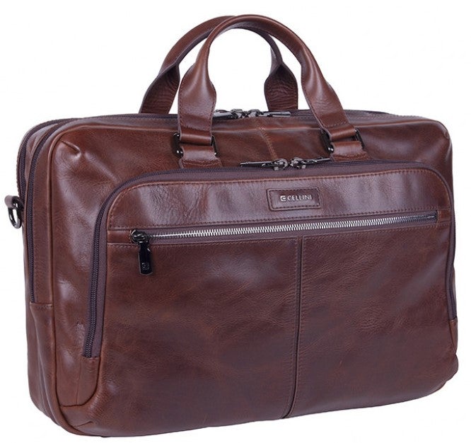 Large Genuine Leather Business Case | Brown-Briefcases