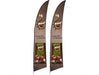 Legend 3m Sublimated Arcfin Single-Sided Flying Banner (Set Of 2)-Banners