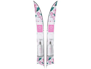 Legend 4M Sublimated Arcfin Double-Sided Flying Banner - 1 complete unit-Banners