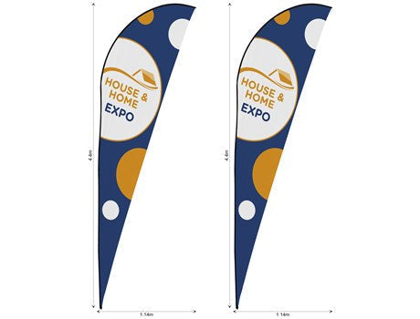 Legend 4m Sublimated Sharkfin Flying Banner Skin (Set Of 2)-Banners
