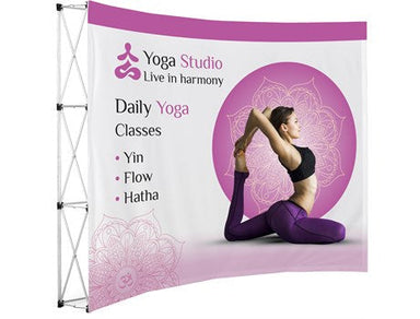 Legend Curved Banner Wall 2.85M X 2.25M-Banners