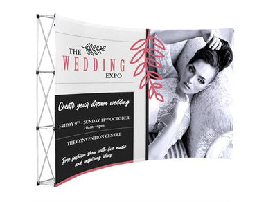 Legend Curved Banner Wall 3.5M X 2.25M-Banners