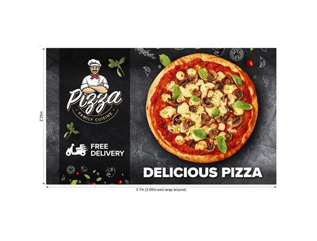 Legend Curved Banner Wall Skin with Wings 3.70 x 2.25m-