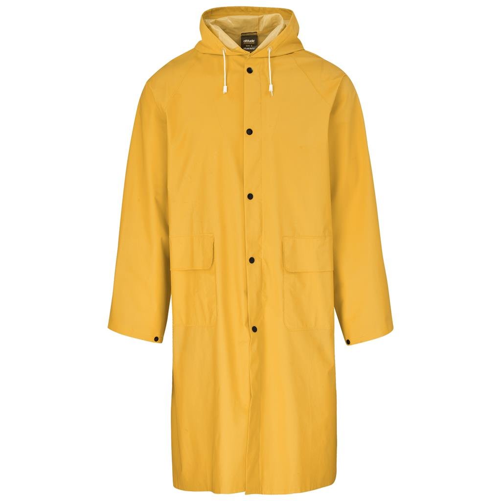 Light Duty Storm Rubberised Polyester/PVC Raincoat - Yellow S / YELLOW - Rainwear