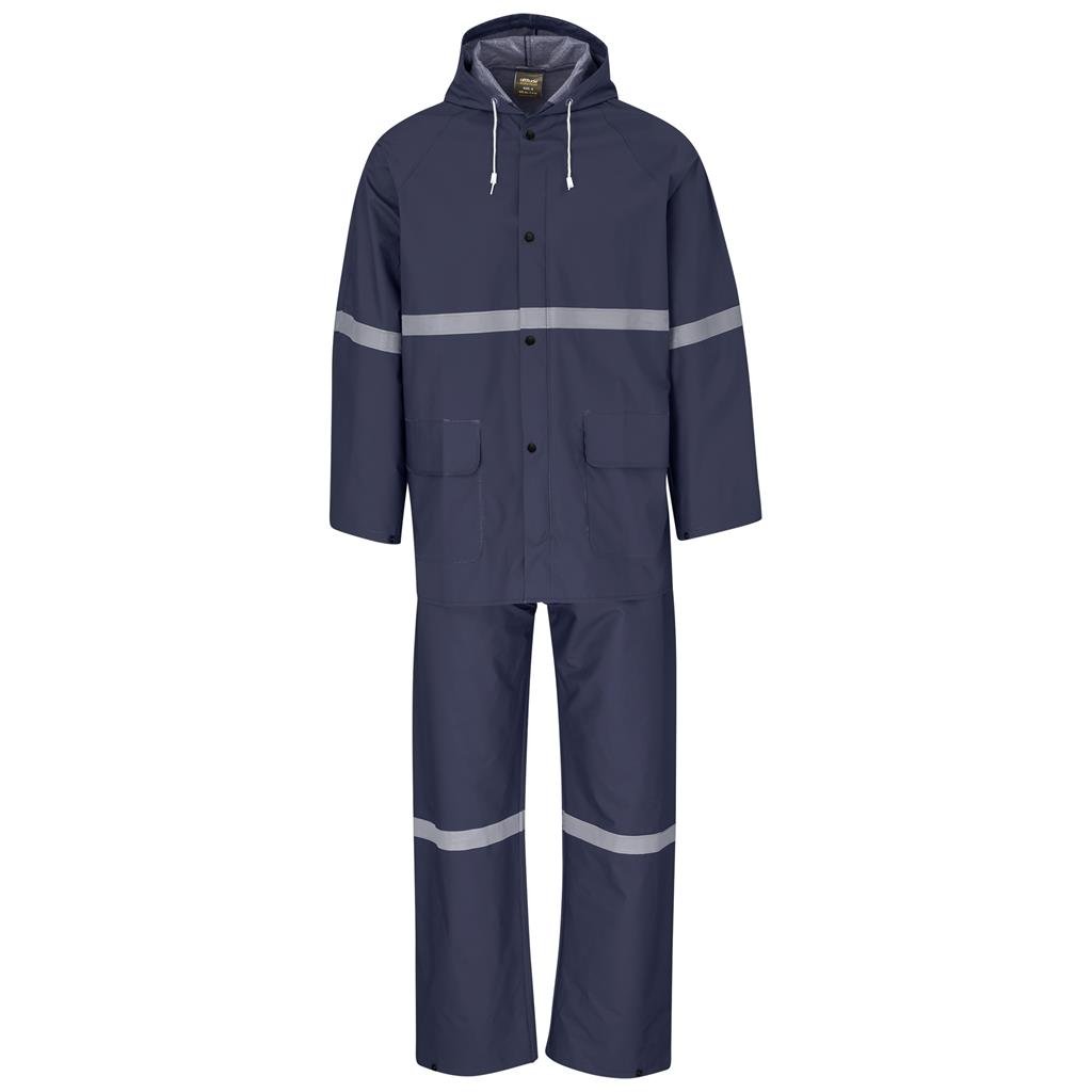 Light Duty Tornado Hi-Viz Reflective Rubberised Rainsuit - Navy S / NAVY - Rainwear