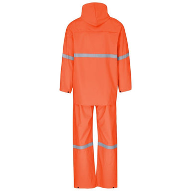 Light Duty Tornado Hi-Viz Reflective Rubberised Rainsuit - Orange - Rainwear