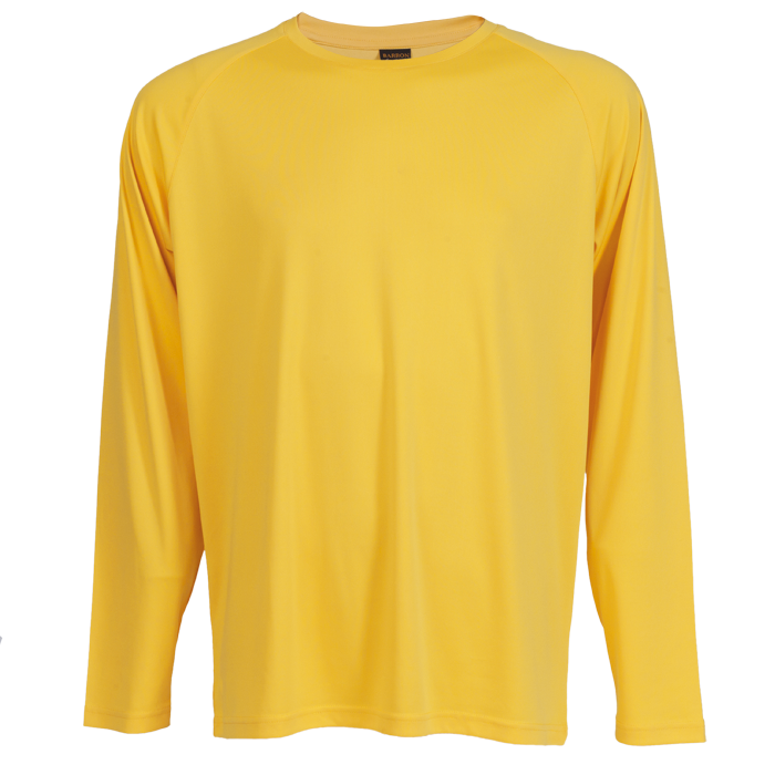 Long Sleeve Polyester T-Shirt Yellow / SML / Regular - T-Shirts
