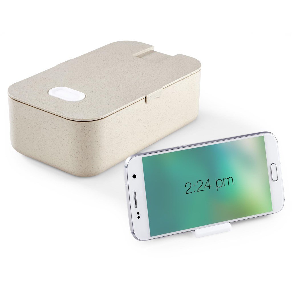 Machi Wheat Straw Lunch Box Solid White / SW