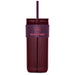 Mayfair Plastic Tumbler & Straw – 650ml MAROON - Drinkware,Travel Mugs and Tumblers,Drinkware