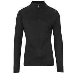 Mens 1/4 Zip Waverley Jersey-2XL-Black-BL