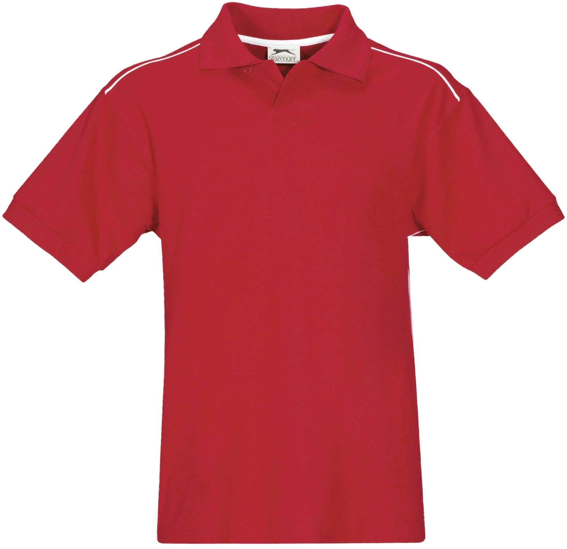 Mens Backhand Golf Shirt - Red Only-