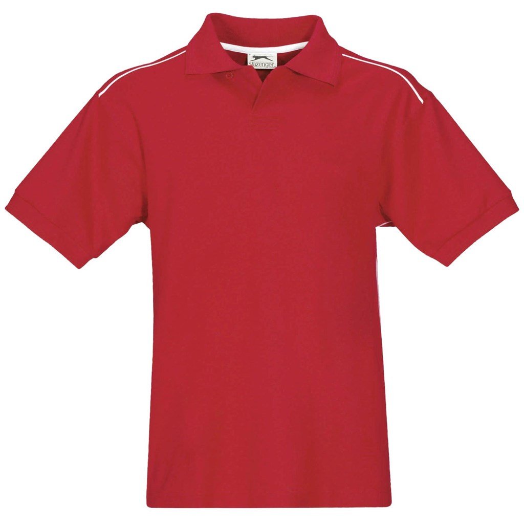 Mens Backhand Golf Shirt  - Red