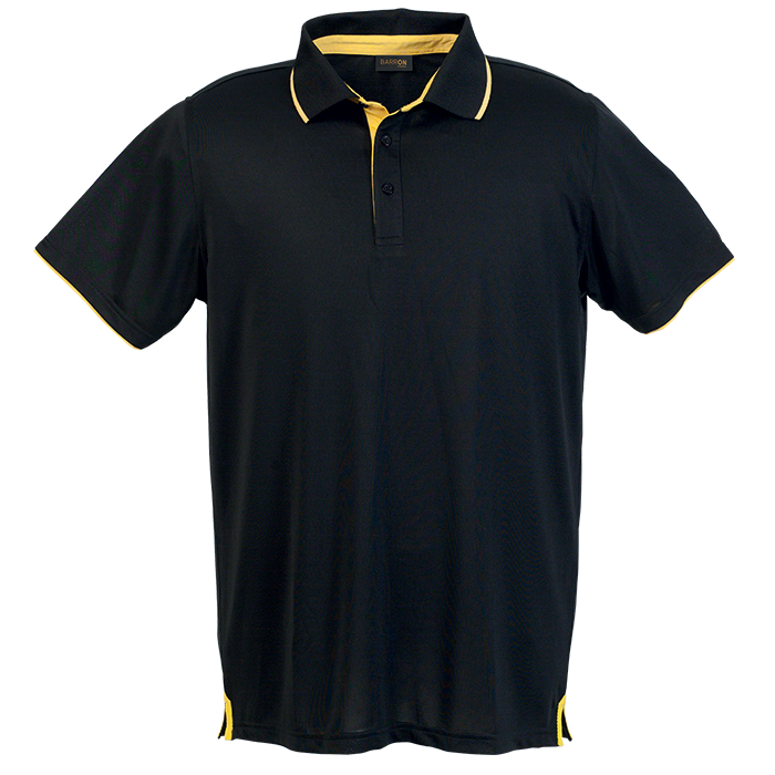 Mens Baxter Golfer Black/Yellow / SML / Regular - Golf Shirts