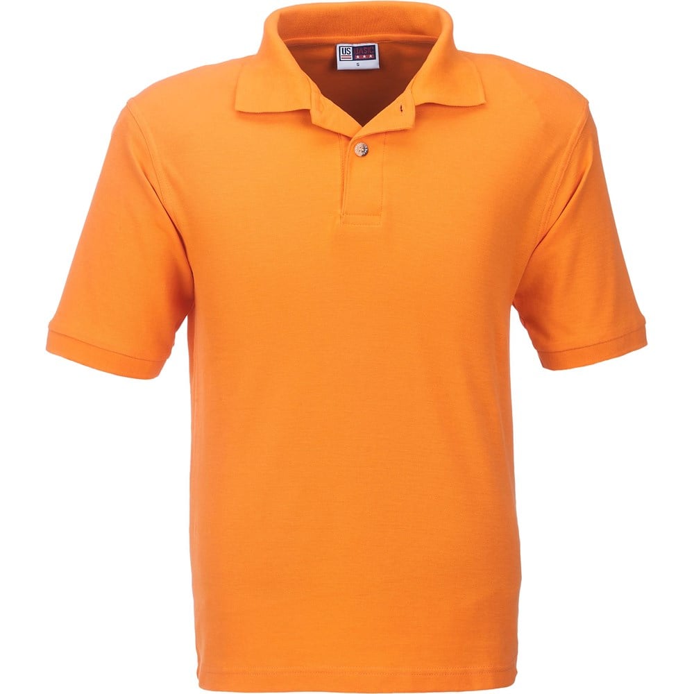 Mens Boston Golf Shirt L / Orange / O