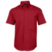 Mens Brushed Cotton Twill Lounge Short Sleeve Red / 3XL / Regular - Shirts-Corporate