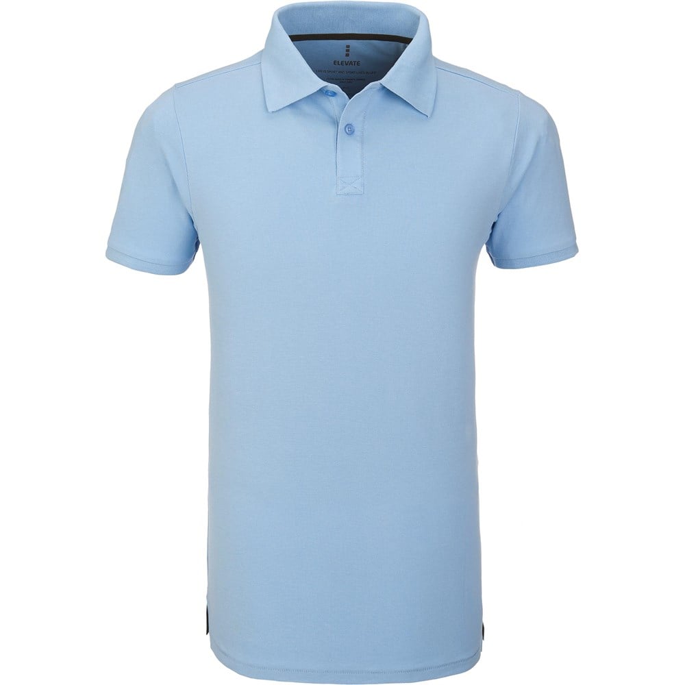 Mens Calgary Golf Shirt - Black 2XL / Light Blue / LB