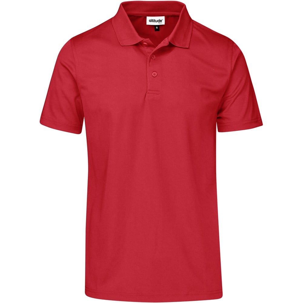 Mens Distinct Golf Shirt L / Red / R