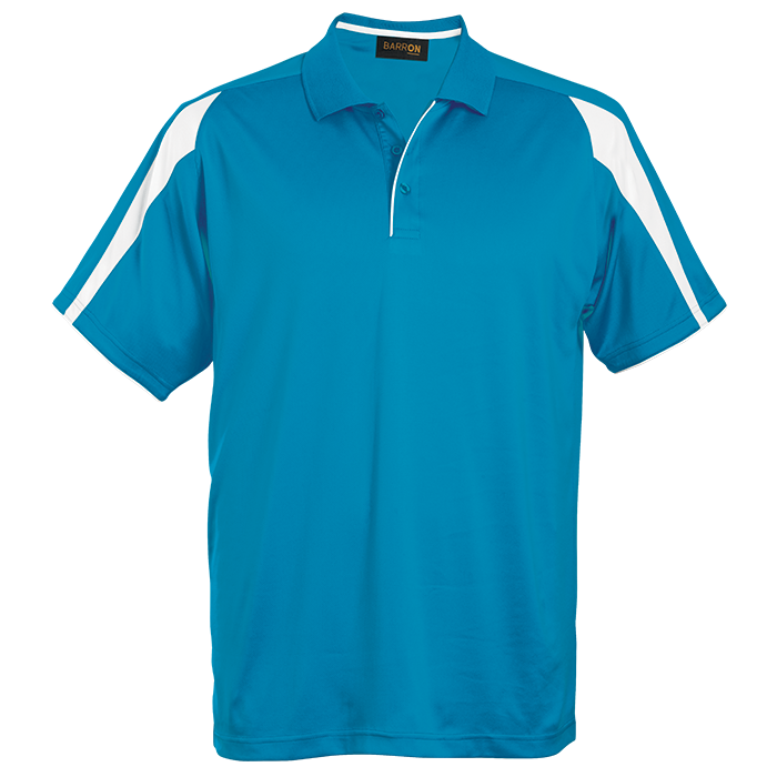 Mens Edge Golfer Surf Blue/White / SML / Regular - Golf Shirts