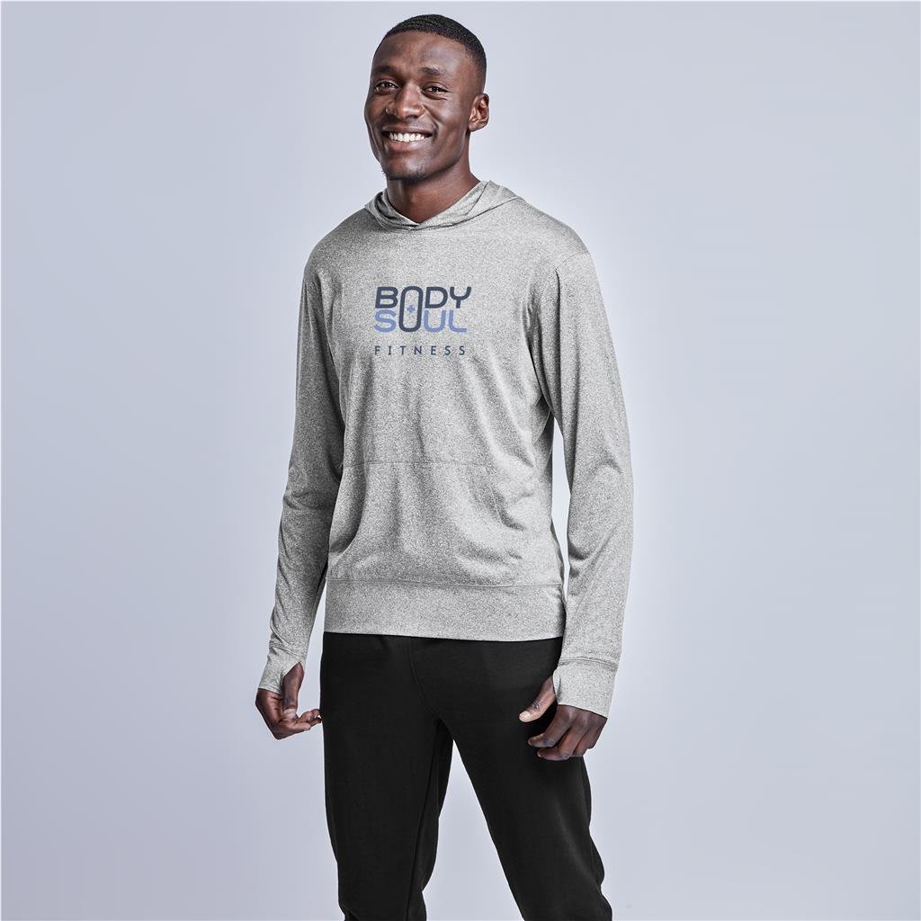 Mens Fitness Lightweight Hooded Sweater