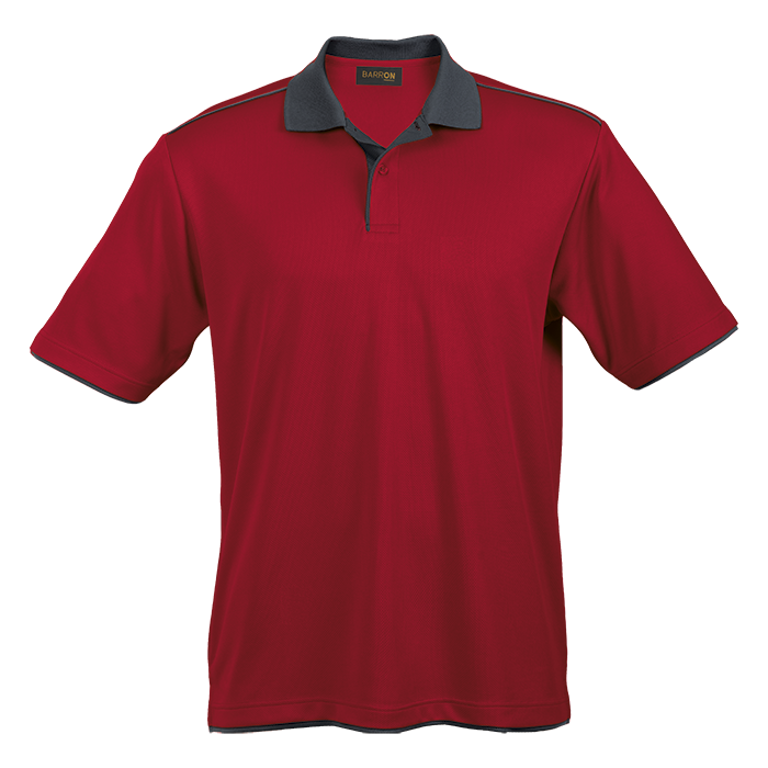 Mens Leisure Golfer Red/Charcoal / MED / Last Buy - Golf Shirts
