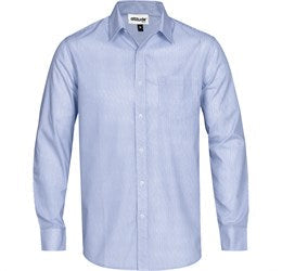 Mens Long Sleeve Birmingham Shirt - Navy Only-L-Light Blue-LB