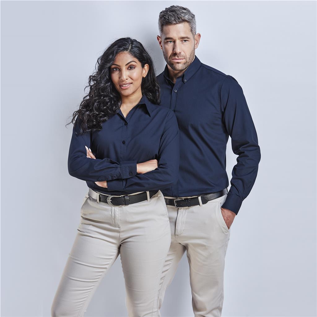 Mens Long Sleeve Cotton Twill Moderna Shirt - Lounge Shirts,New Clothing 2025