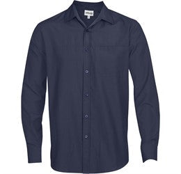 Mens Long Sleeve Empire Shirt-2XL-Navy-N