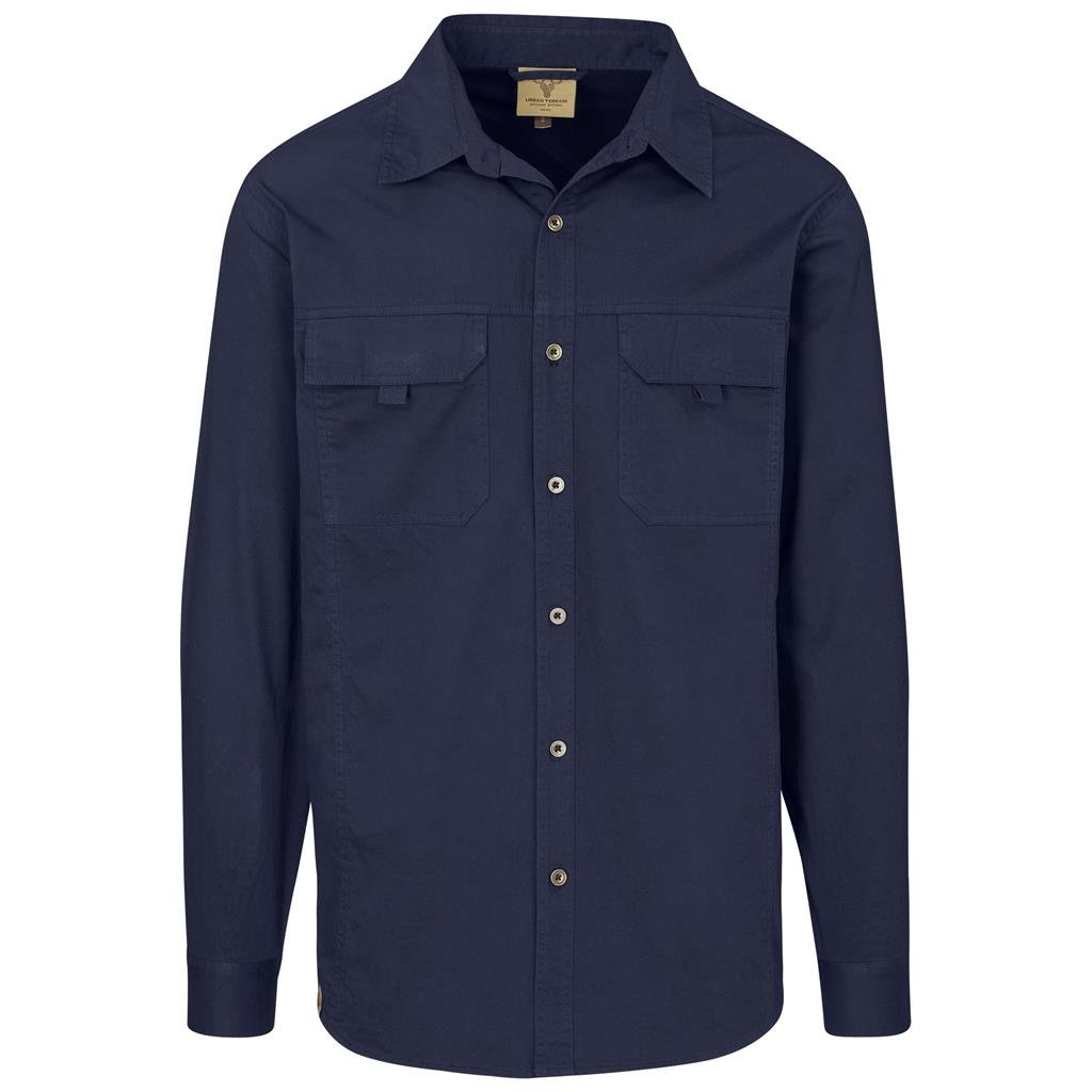 Mens Long Sleeve Mawenzi Twill Shirt S / NAVY - New Clothing 2025,Shirts,Utility Shirts