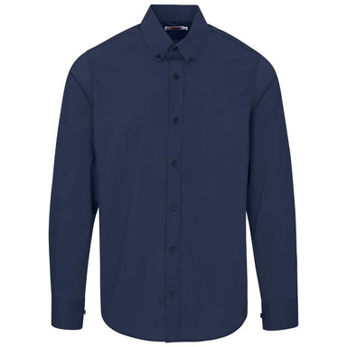 Mens Long Sleeve Sheffield Stretch Shirt S / NAVY - Lounge Shirts,New Clothing 2025