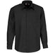 Mens Long Sleeve Washington Shirt - Black Only-