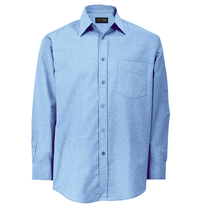 Mens Oxford Lounge Long Sleeve Sky Blue / SML / Regular - Shirts-Corporate