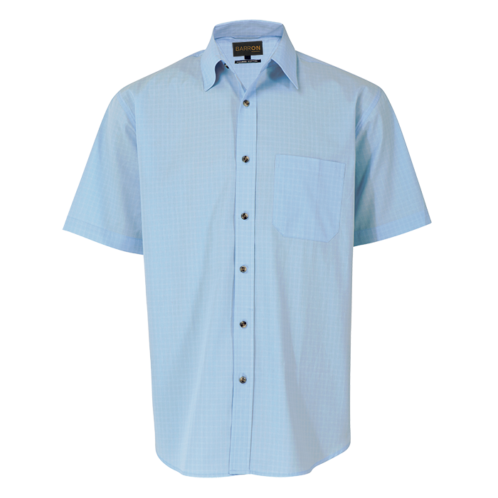 Mens Pioneer Check Lounge Short Sleeve - Shirts-Corporate
