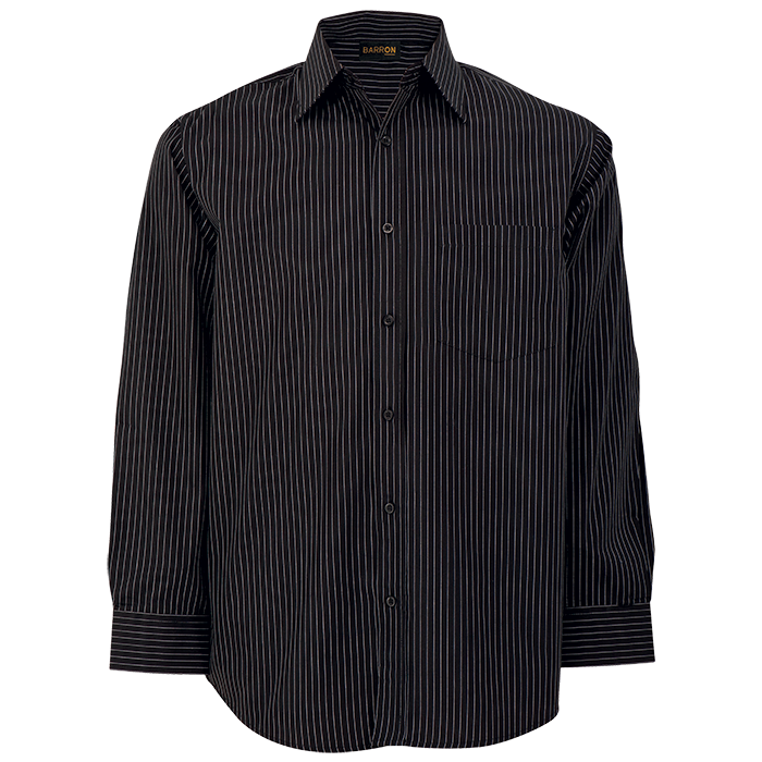 Mens Quest Lounge Long Sleeve Black/White / SML / Regular - Shirts-Corporate