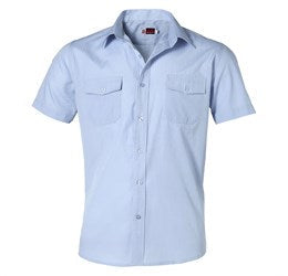 Mens Short Sleeve Bayport Shirt - Light Blue Only-