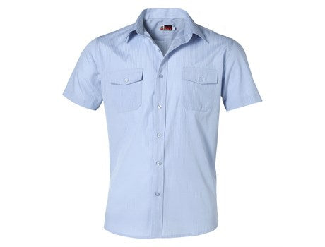 Mens Short Sleeve Bayport Shirt - Light Blue Only-