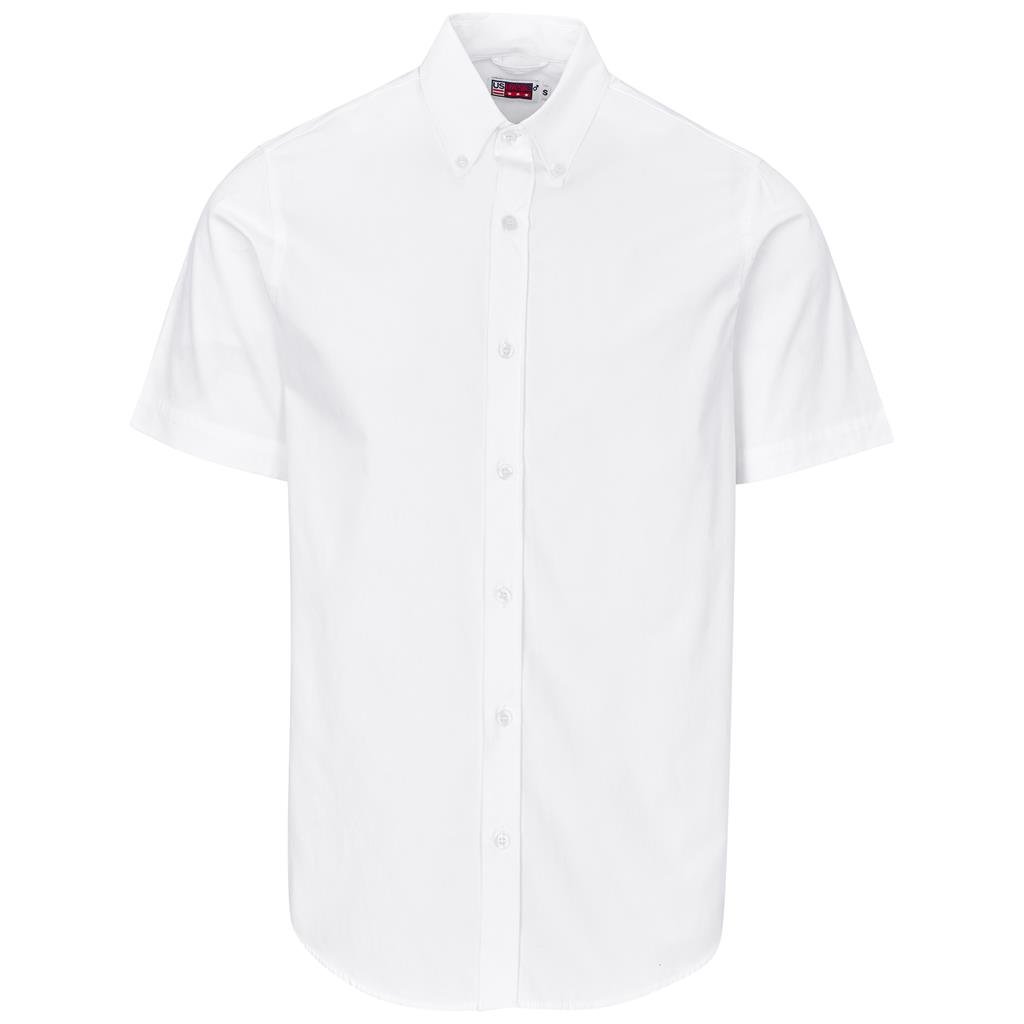 Mens Short Sleeve Cotton Twill Moderna Shirt S / WHITE - Lounge Shirts,New Clothing 2025