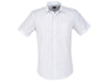 Mens Short Sleeve Huntington Shirt - White Light Blue