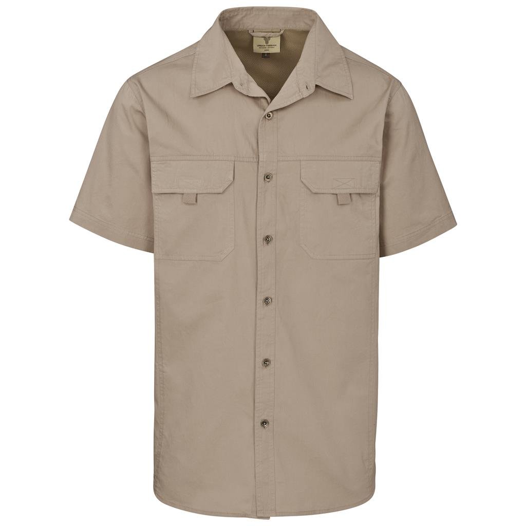 Mens Short Sleeve Mawenzi Twill Shirt - New Clothing 2025,Shirts,Utility Shirts