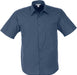 Mens Short Sleeve Micro Check Shirt-2XL-Navy-N