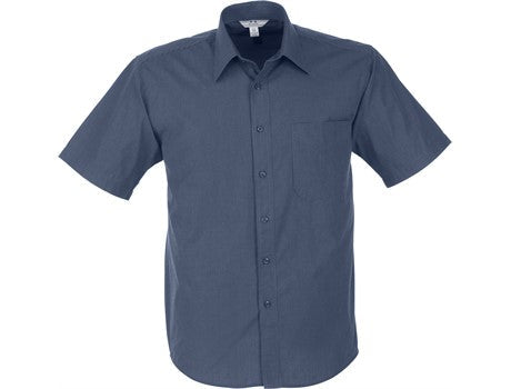 Mens Short Sleeve Micro Check Shirt-