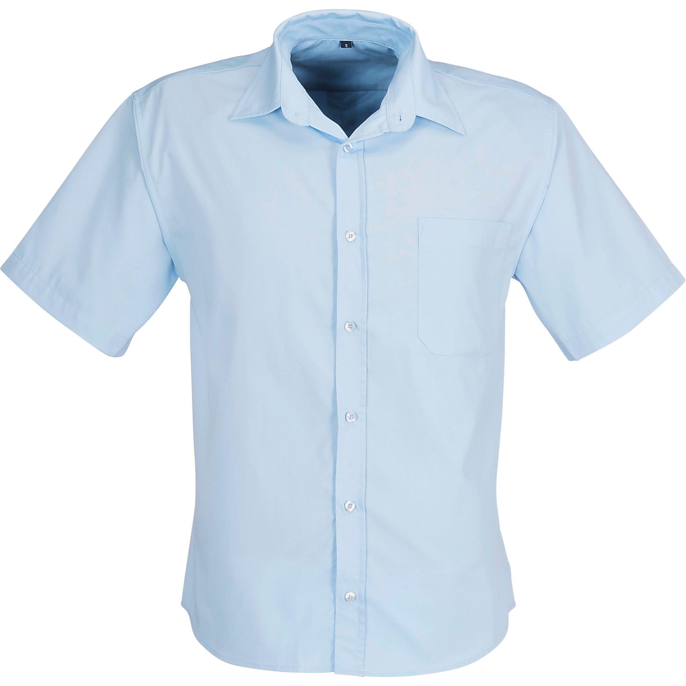 Mens Short Sleeve Milano Shirt-2XL-Light Blue-LB