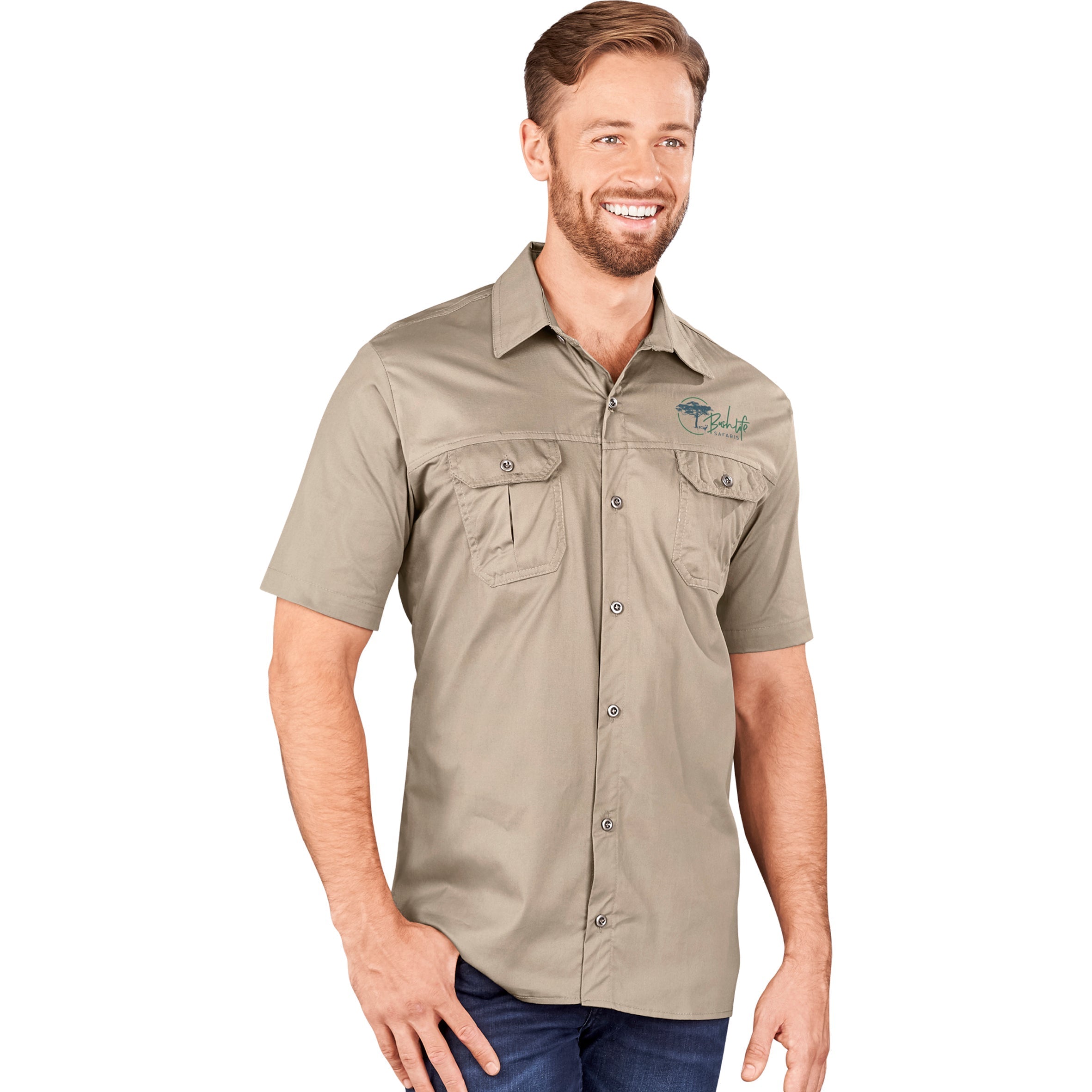 Mens Short Sleeve Wildstone Shirt - Camouflage - Shirts & Tops